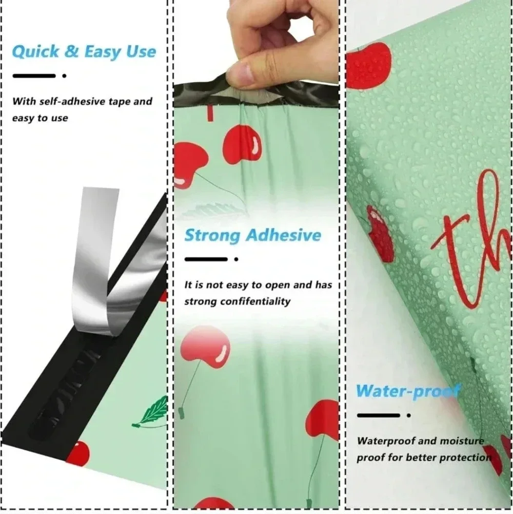 Thank You Poly Mailer 10x13 Inch 100 Pcs, Waterproof and Tear-Resistant Shipping